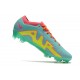 Chaussures Nike Zoom Mercurial Vapor 15 Elite FG Bleu Jaune Rose