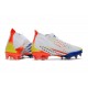 Chaussure adidas Predator Edge.1 FG Blanc Jaune Solaire Bleu Power