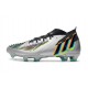 adidas Predator Edge.1 FG Argent Métallique Noir Jaune Solaire
