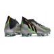 adidas Predator Edge.1 FG Argent Métallique Noir Jaune Solaire
