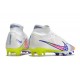 Nike Zoom Mercurial Superfly Elite 9 FG Blanc Rose Noir