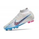 Nike Zoom Mercurial Superfly Elite 9 FG Blanc Bleu