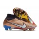 Nike Zoom Mercurial Superfly Elite 9 FG Bronze Blanc Bleu