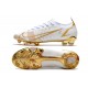 Nike Mercurial Vapor 14 Elite FG Homme Blanc Or