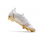 Nike Mercurial Vapor 14 Elite FG Homme Blanc Or