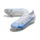 Nike Mercurial Vapor 14 Elite FG Homme Blanc Bleu