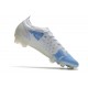 Nike Mercurial Vapor 14 Elite FG Homme Blanc Bleu
