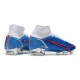 Chaussures Nike Mercurial Superfly 8 Elite FG Bleu Rosso Gris