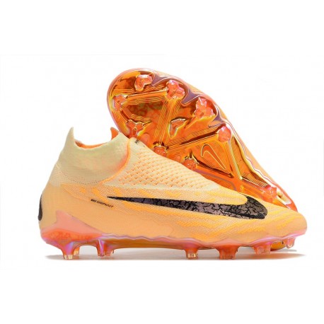 Crampons Nike Phantom GX DF Elite FG FG Teinte Citron Bordeaux Crush