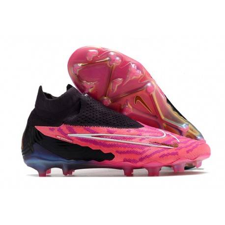 Crampons Nike Phantom GX DF Elite FG FG Rose Noir