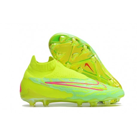 Crampons Nike Phantom GX DF Elite FG FG Volt Très Pâle