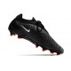 Nike Phantom GX Elite FG Crampon Noir Blanc Sommet Gris Fumée