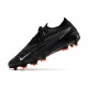 Nike Phantom GX Elite FG Crampon Noir Blanc Sommet Gris Fumée