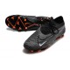 Nike Phantom GX Elite FG Crampon Noir Blanc Sommet Gris Fumée