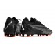 Nike Phantom GX Elite FG Crampon Noir Blanc Sommet Gris Fumée
