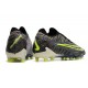 Nike Phantom GX Elite FG Crampon Noir Volt Blanc Bleu Lumière