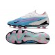 Nike Phantom GX Elite FG Crampon Bleu Baltique Rose Blanc Bleu Laser