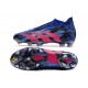 adidas Predator Accuracy+ FG Bleu Lucide Magenta Réel Equipe Noir Foncé