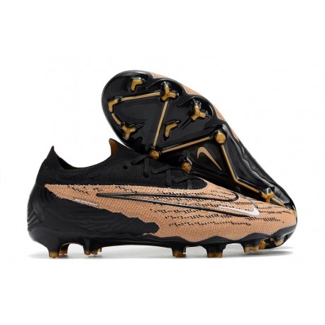 Nike Phantom GX Elite FG Crampon Marron Noir