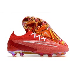 Nike Phantom GX Elite FG Crampon Rouge Blanc