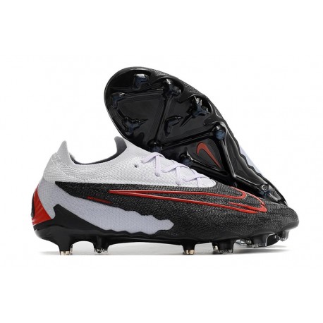 Nike Phantom GX Elite FG Crampon Noir Gris Rouge