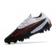 Nike Phantom GX Elite FG Crampon Noir Gris Rouge