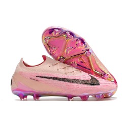 Nike Phantom GX Elite FG Crampon Rose Noir