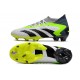 Crampon adidas Predator Accuracy.1 FG Blanc Noir Citron Lucide
