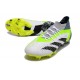 Crampon adidas Predator Accuracy.1 FG Blanc Noir Citron Lucide