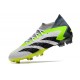 Crampon adidas Predator Accuracy.1 FG Blanc Noir Citron Lucide