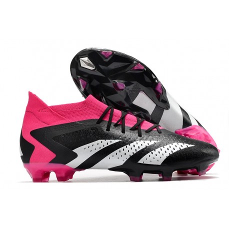 Crampon adidas Predator Accuracy.1 FG Noir Blanc Rose Equipe Choc