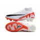 Nike Zoom Mercurial Superfly Elite 9 FG Blanc Cramoisi Vif Noir