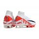 Nike Zoom Mercurial Superfly Elite 9 FG Blanc Cramoisi Vif Noir