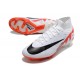 Nike Zoom Mercurial Superfly Elite 9 FG Blanc Cramoisi Vif Noir