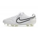 Chaussures de Foot Nike Tiempo Legend 9 Elite FG Blanc Noir