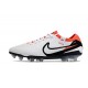 Crampons Nike Tiempo Legend X Elite FG Blanc Noir Pourpre
