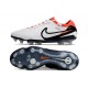 Crampons Nike Tiempo Legend X Elite FG Blanc Noir Pourpre
