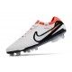 Crampons Nike Tiempo Legend X Elite FG Blanc Noir Pourpre