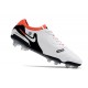 Crampons Nike Tiempo Legend X Elite FG Blanc Noir Pourpre
