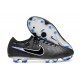 Crampons Nike Tiempo Legend X Elite FG Noir Chrome Hyper Royal