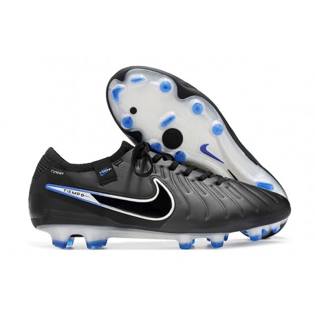 Crampons Nike Tiempo Legend X Elite FG Noir Chrome Hyper Royal