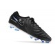 Crampons Nike Tiempo Legend X Elite FG Noir Chrome Hyper Royal