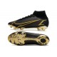Chaussures Nike Mercurial Superfly 8 Elite FG Noir Or