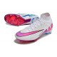Nike Zoom Mercurial Superfly Elite IX FG Blanc Rose Bleu
