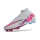 Nike Zoom Mercurial Superfly Elite IX FG Blanc Rose Bleu