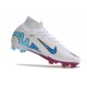 Nike Zoom Mercurial Superfly Elite IX FG Blanc Rose Bleu