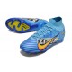 Nike Zoom Mercurial Superfly Elite IX FG X Mbappe Bleu Baltique Blanc
