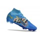 Nike Zoom Mercurial Superfly Elite IX FG X Mbappe Bleu Baltique Blanc