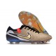 Crampons Nike Tiempo Legend X Elite FG Future Heritage Seda Dorada Metálica Moneda Negro