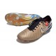 Crampons Nike Tiempo Legend X Elite FG Future Heritage Seda Dorada Metálica Moneda Negro